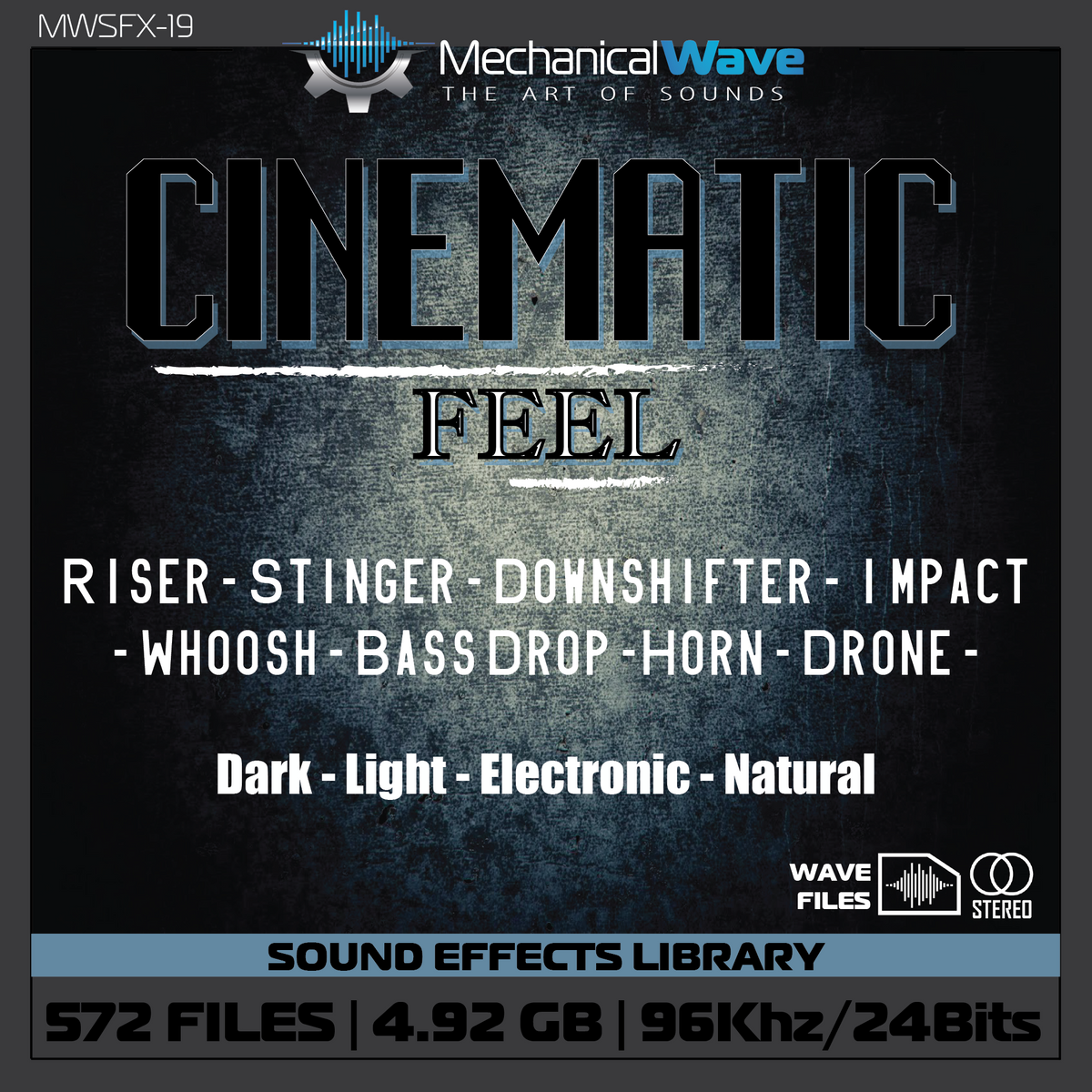 Cinematic Feel - Sound Effects library - Mechanical Wave SFX