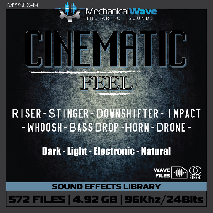 Cinematic Feel - Sound Effects library - Mechanical Wave SFX